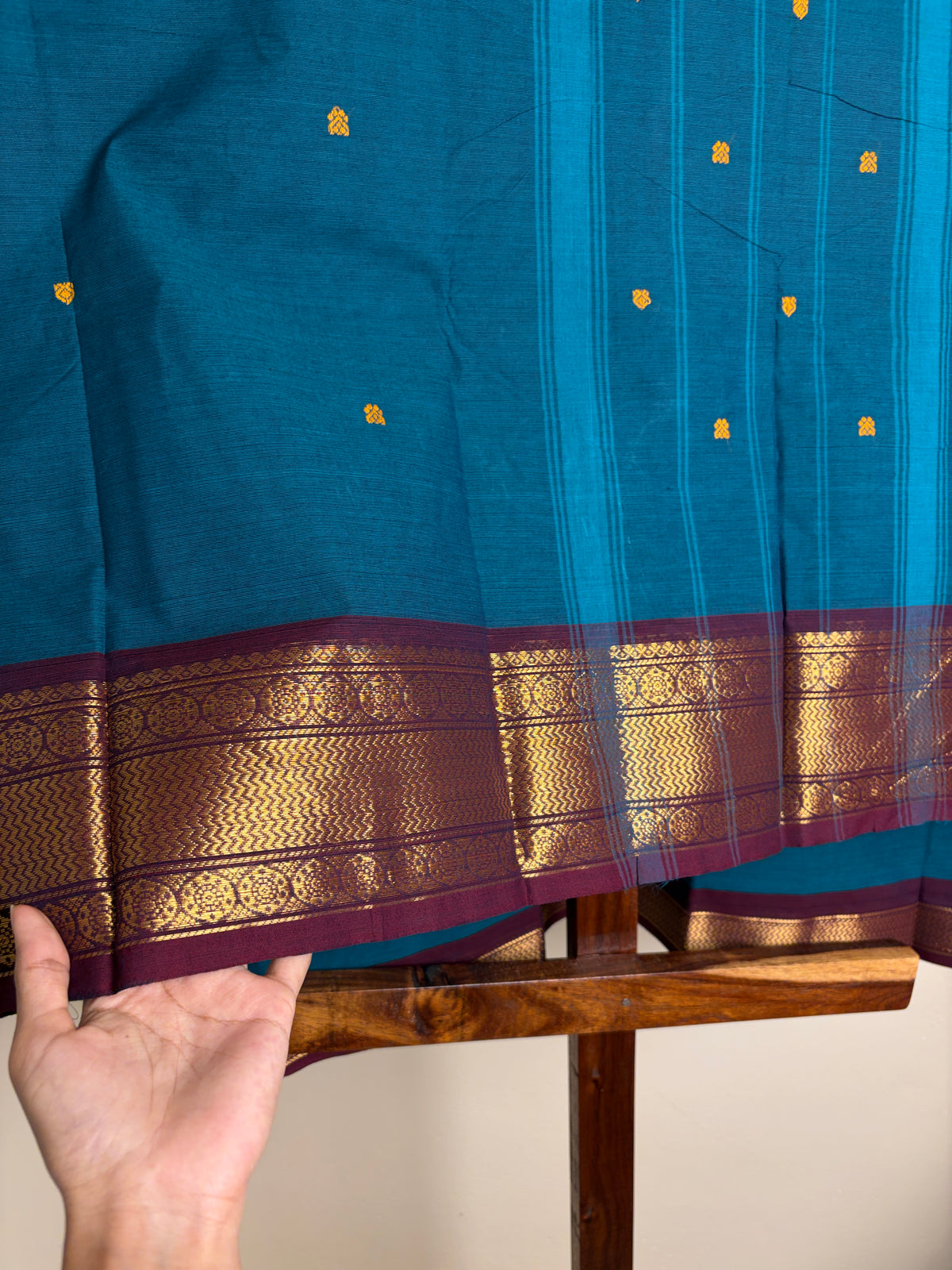 Kanchi- Deep teal blue