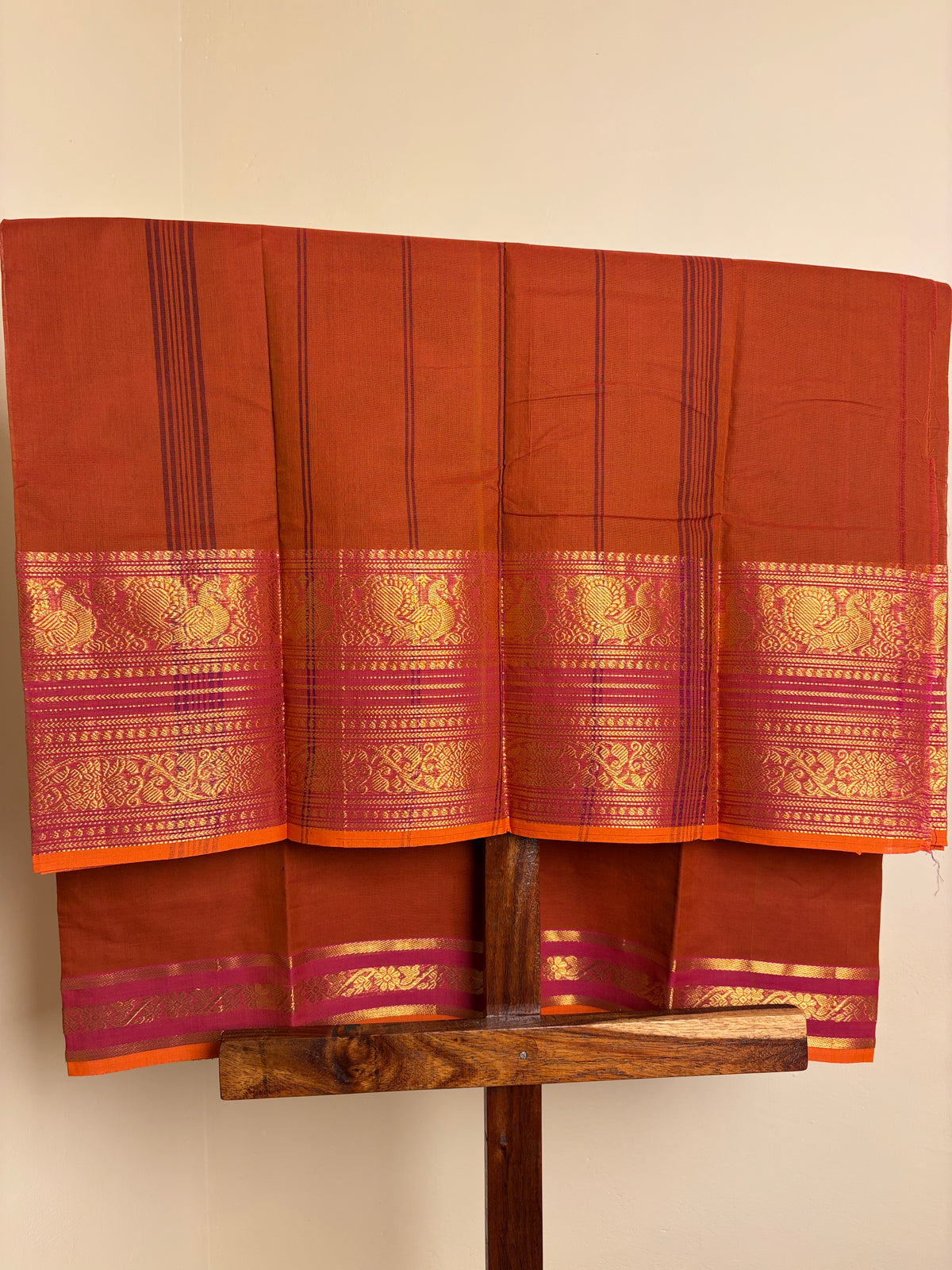 Kanchi - Brick Orange & Pink