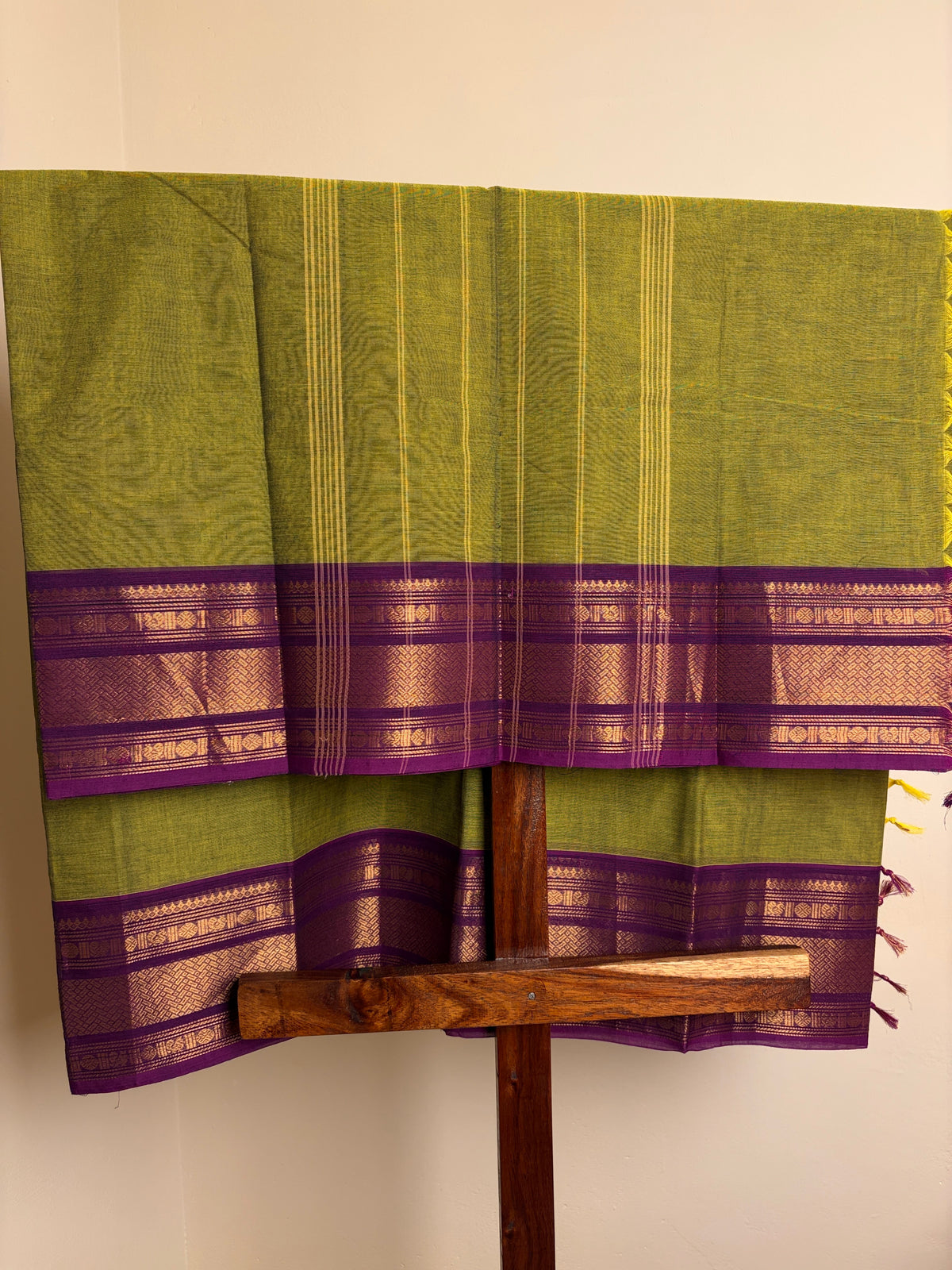 Kanchi - Parrot Green & Violet