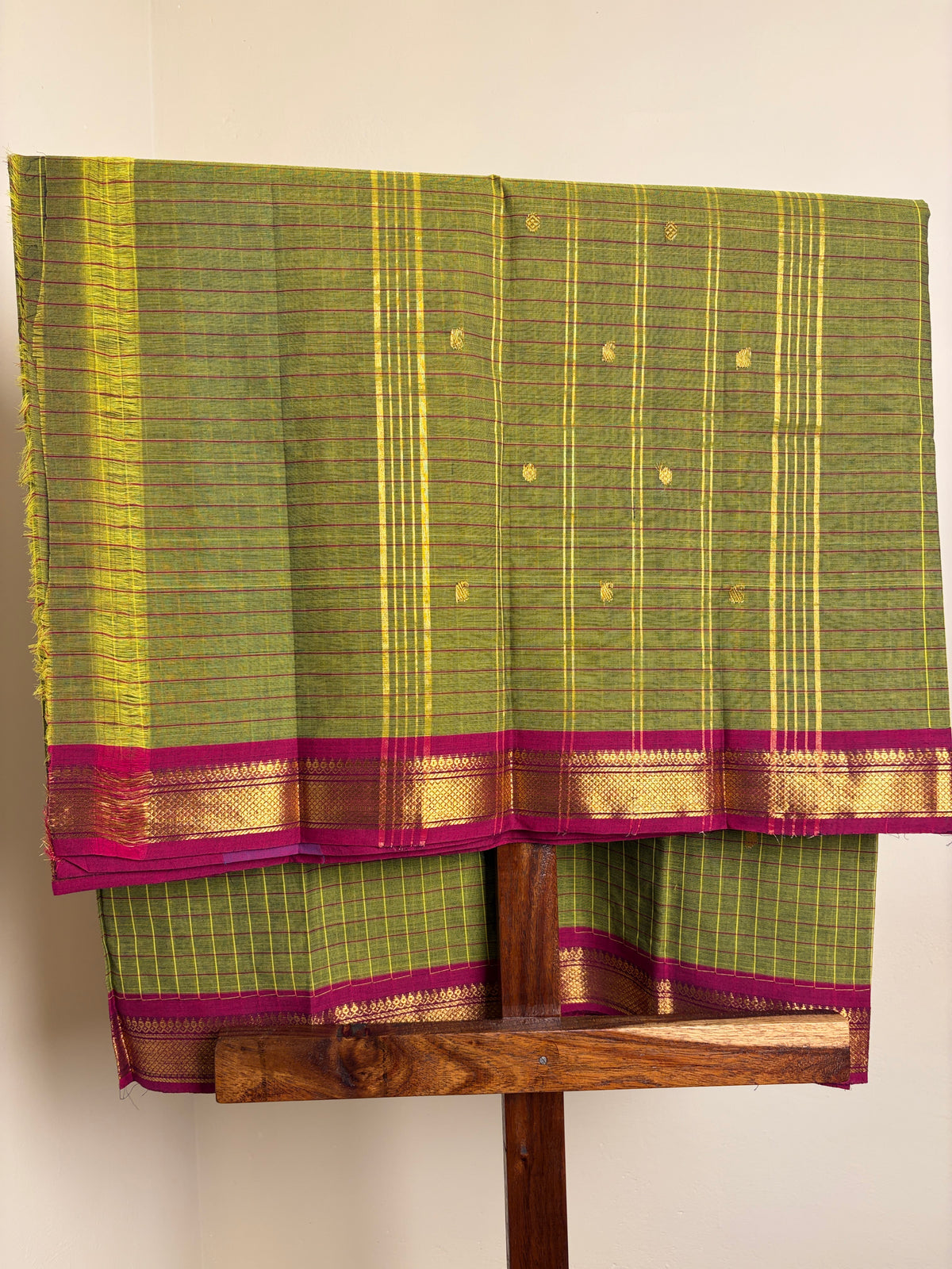 Kanchi - Parrot Green Checks