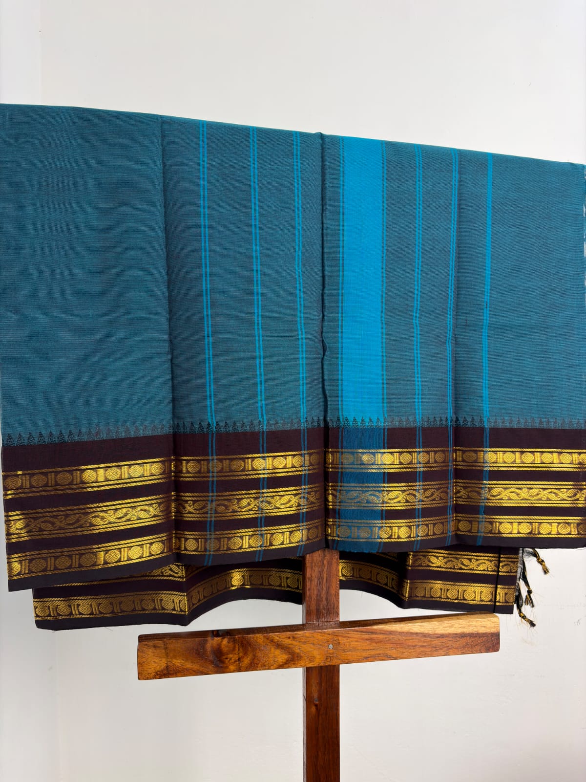 Kanchi - Deep Teal Blue & Plum