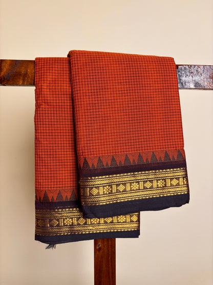 Kanchi - Orange & Black