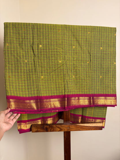 Kanchi - Parrot Green Checks