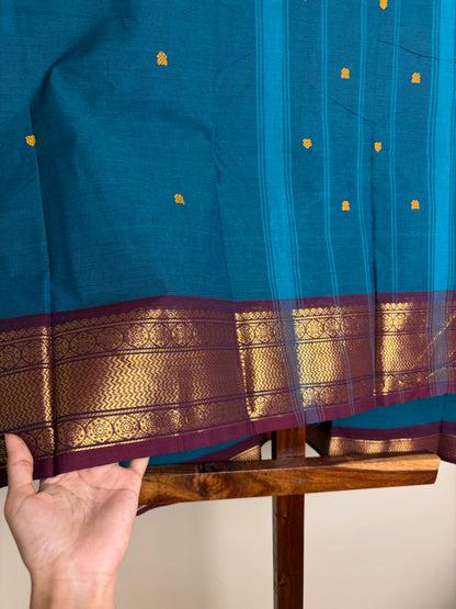 Kanchi- Deep teal blue