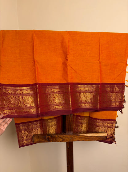 Kanchi - Orange & Maroon