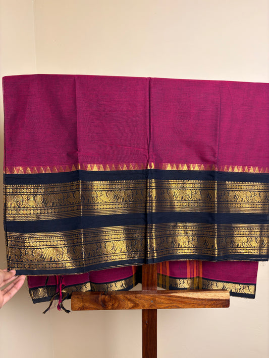 Kanchi - Magenta & Black