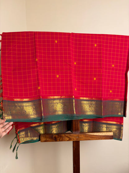 Kanchi - Rani Pink Checks