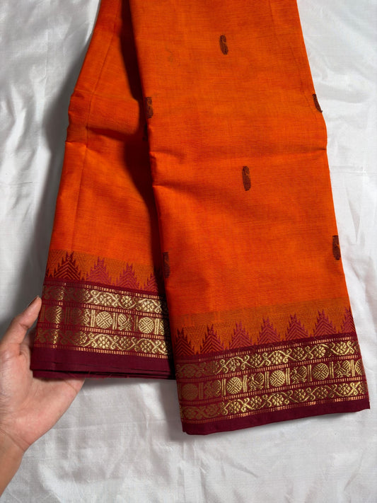 Kanchi - Orange & Maroon