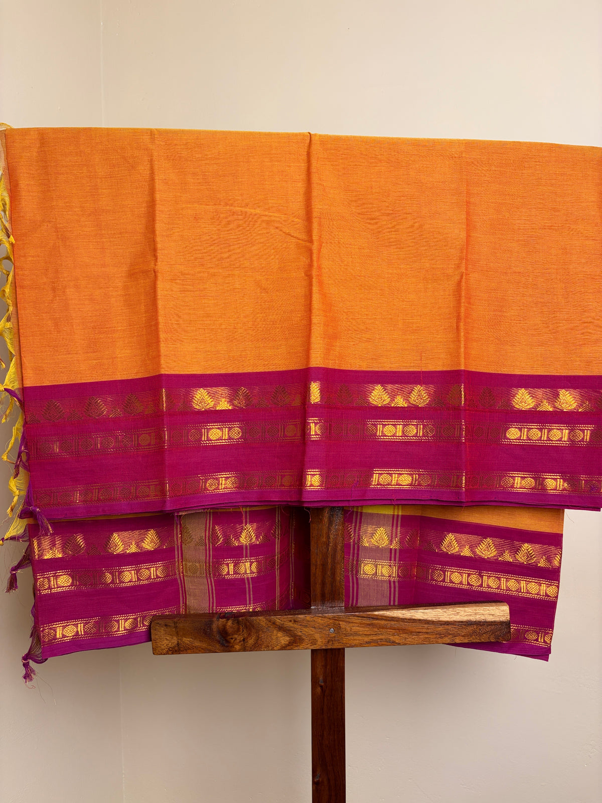 Kanchi - Mango yellow & Magenta