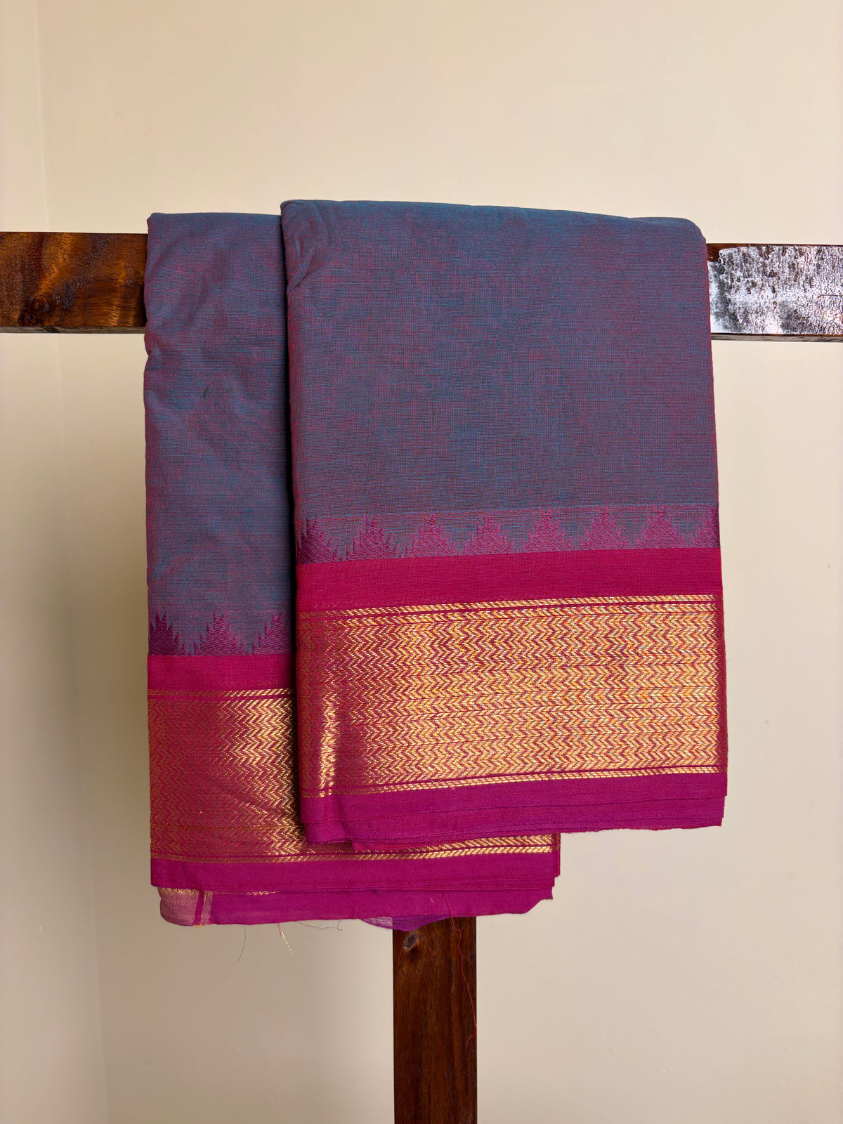 Kanchi - Blue & Pink dual tone