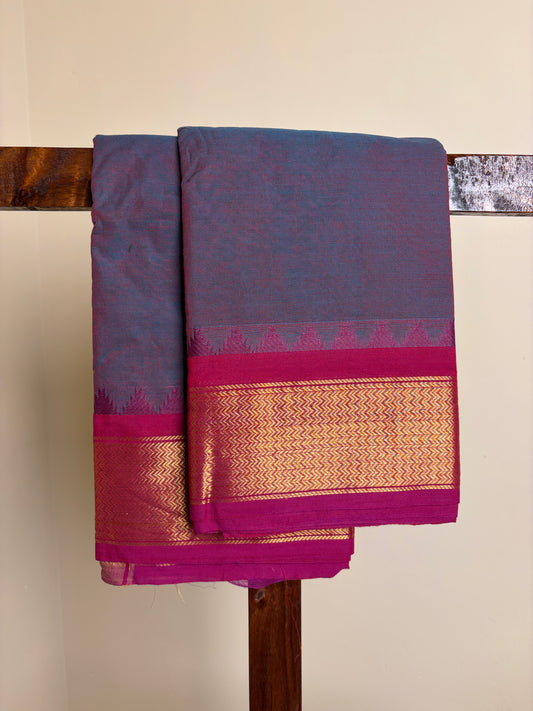 Kanchi - Blue & Pink dual tone