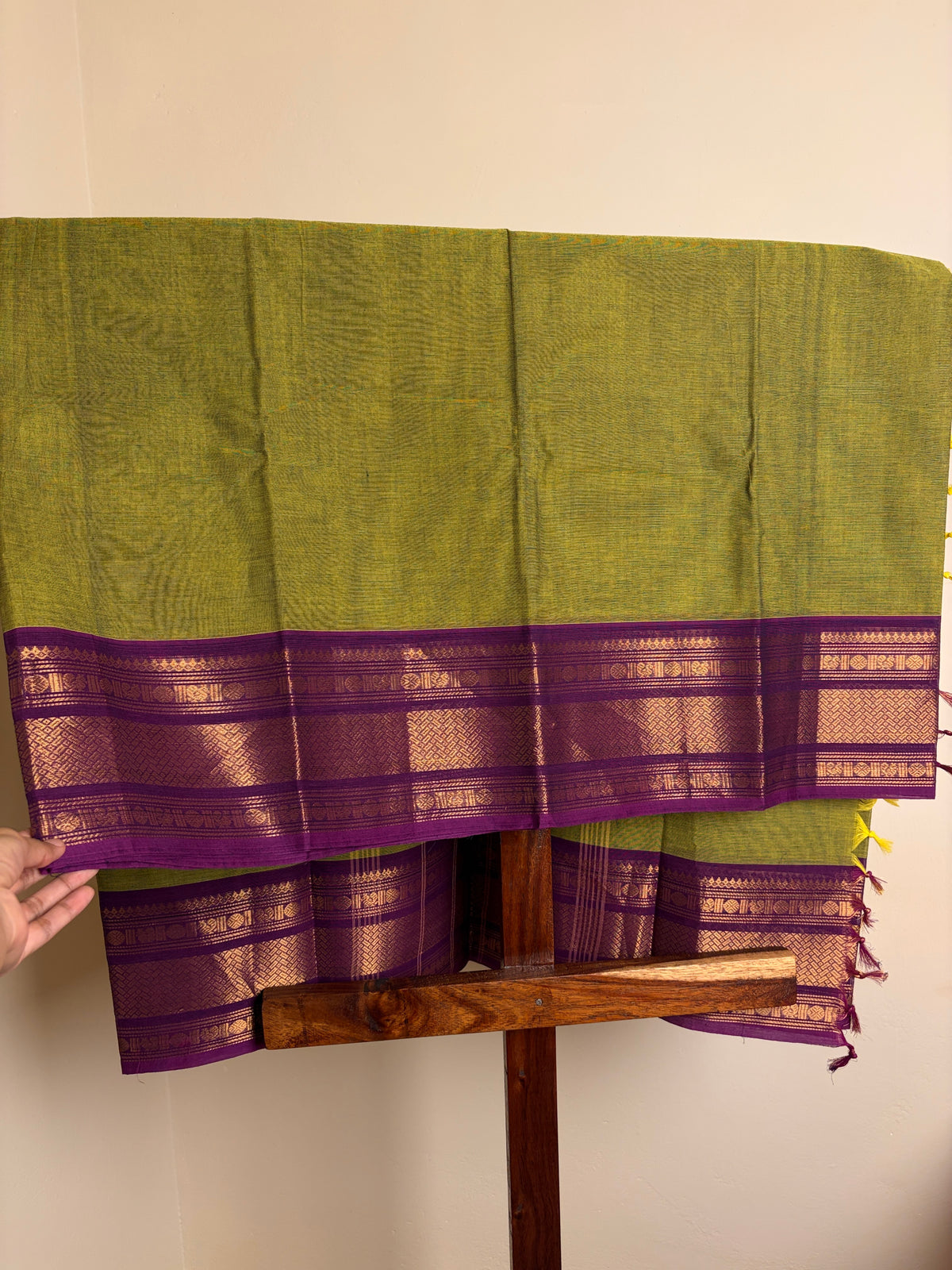Kanchi - Parrot Green & Violet