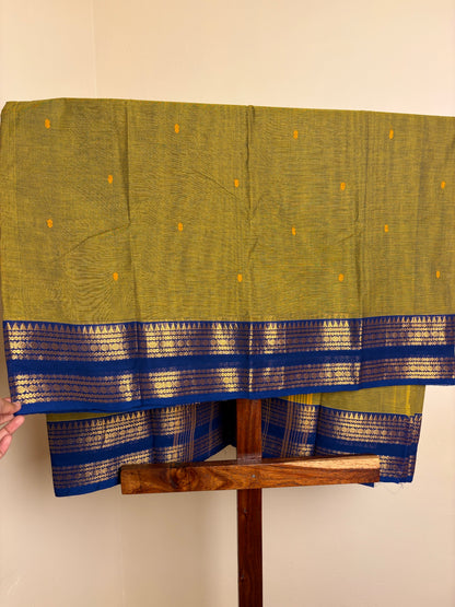 Kanchi - Olive Green & Dark Blue
