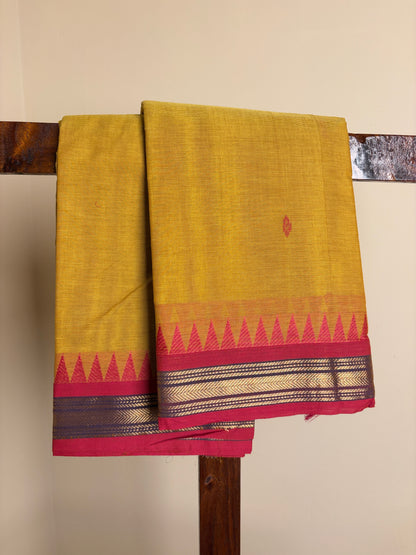Kanchi - Yellow & Muted red