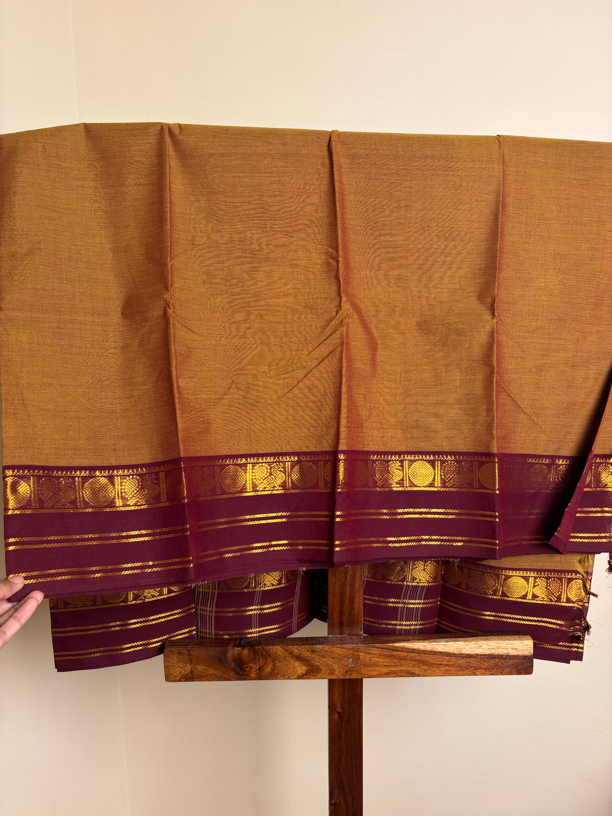 Kanchi - Mustard Yellow & Maroon