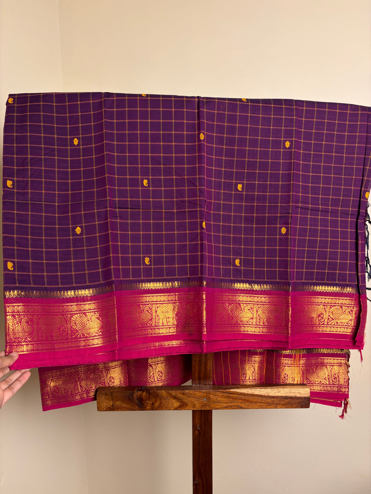 Kanchi - Purple Checks
