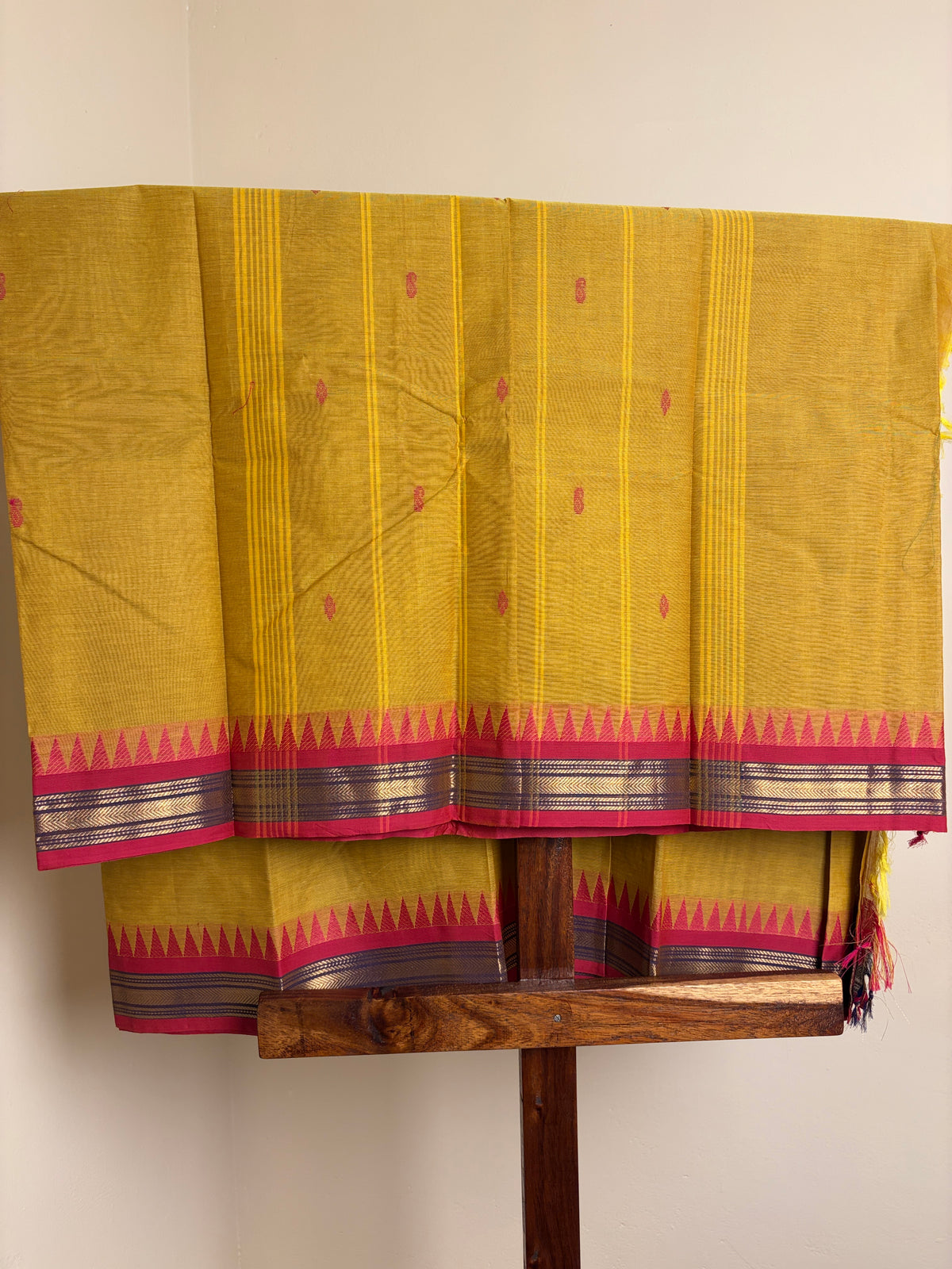 Kanchi - Yellow & Muted red