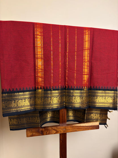 Kanchi - Deep Red & Black