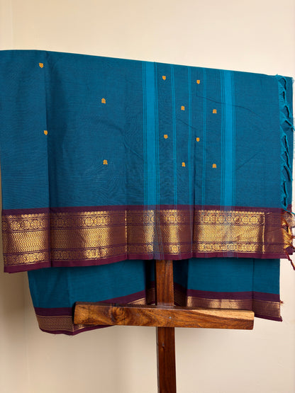 Kanchi- Deep teal blue
