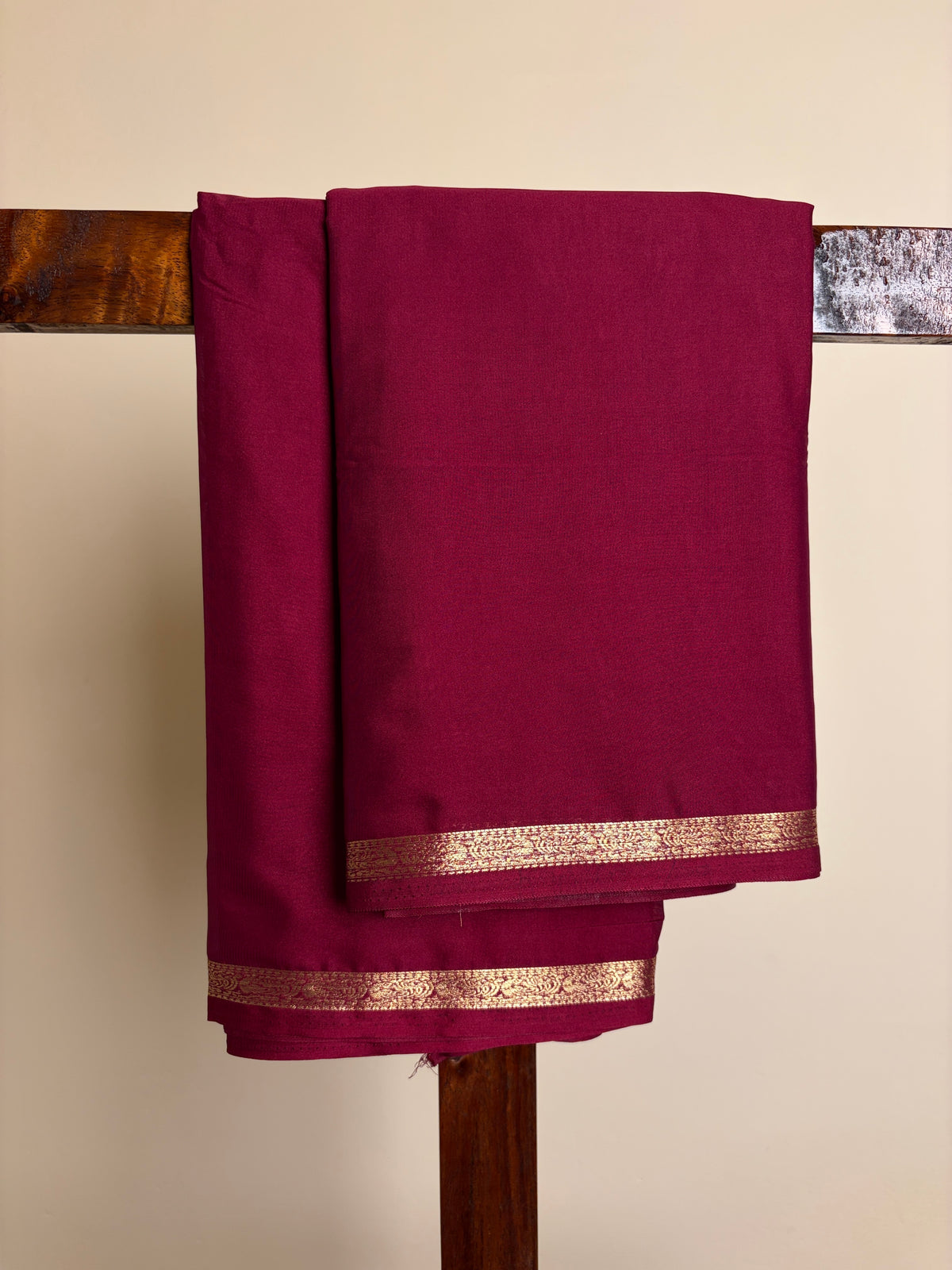 Premium Crape Silk - Maroon