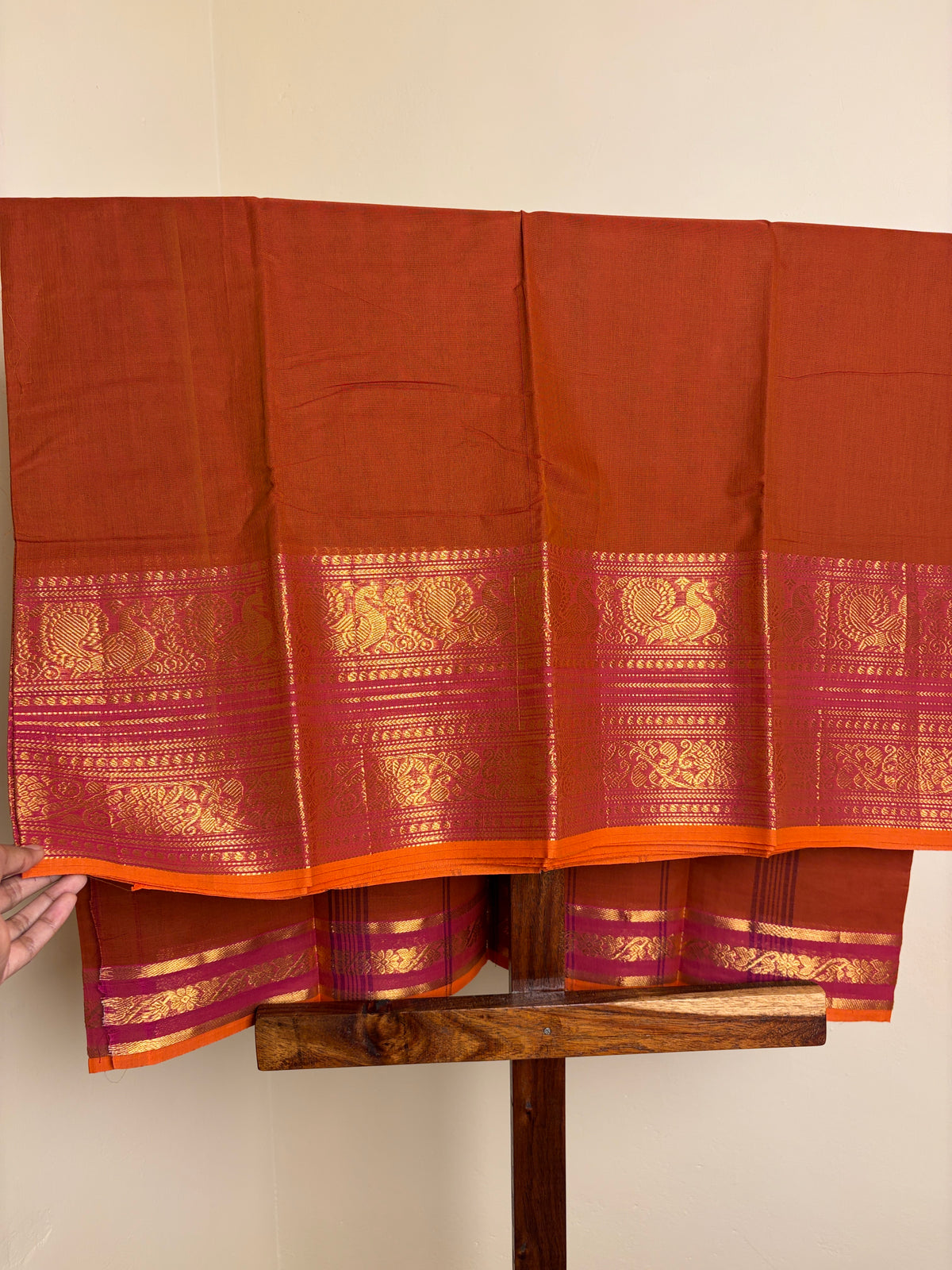 Kanchi - Brick Orange & Pink