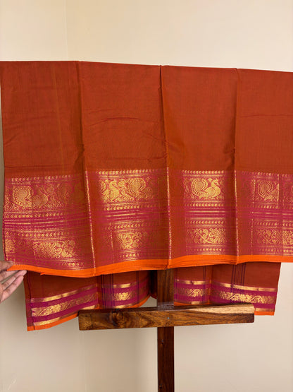 Kanchi - Brick Orange & Pink