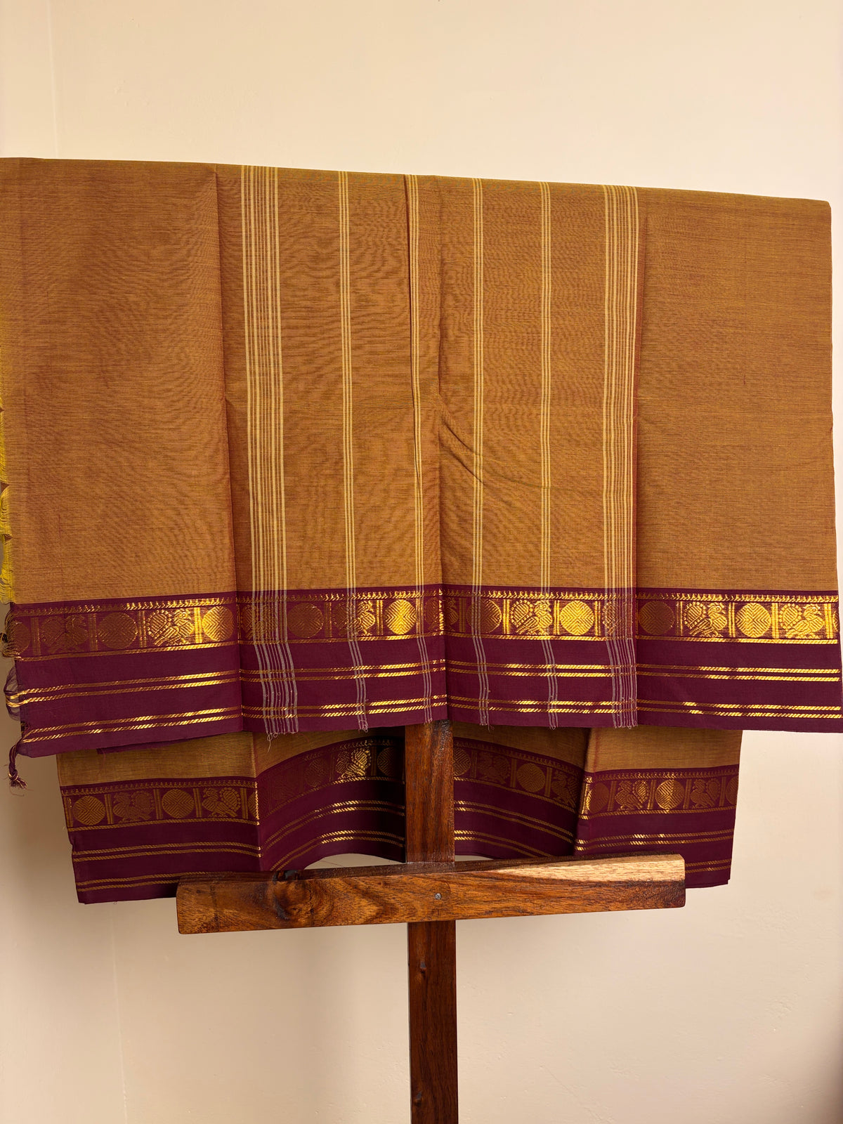 Kanchi - Mustard Yellow & Maroon
