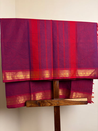 Kanchi - Magenta & Red dual tone