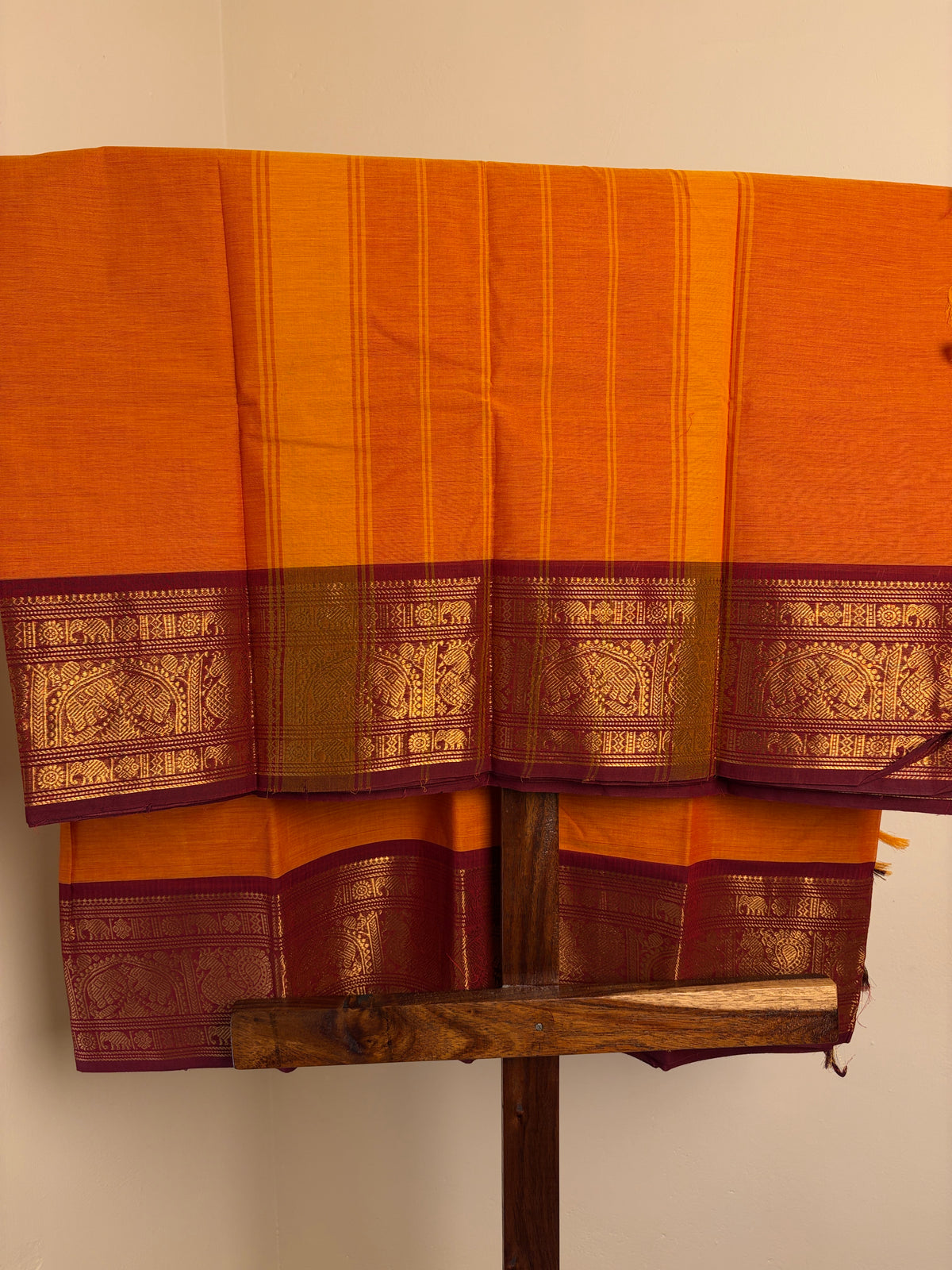 Kanchi - Orange & Maroon