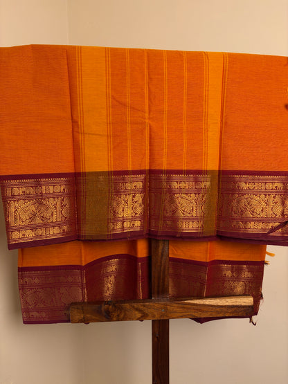 Kanchi - Orange & Maroon