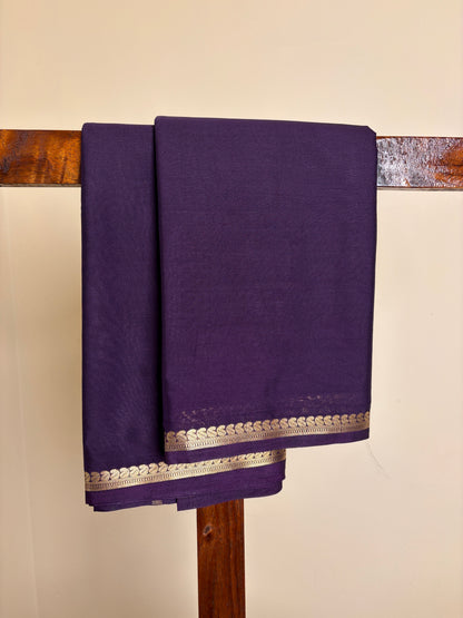 Premium Crape Silk - Jamun Purple