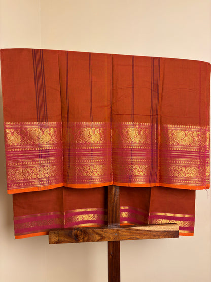 Kanchi - Brick Orange & Pink