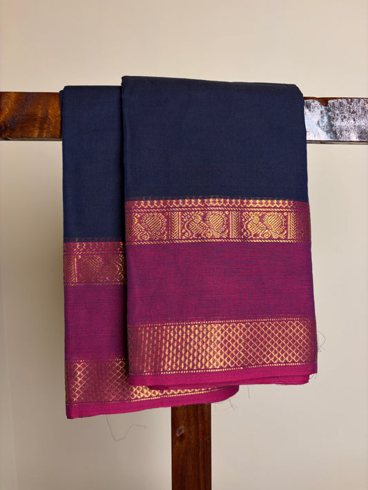 Kanchi - Navy blue& Magenta