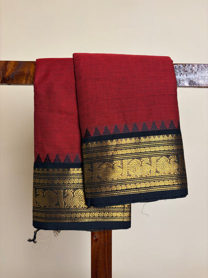 Kanchi - Deep Red & Black