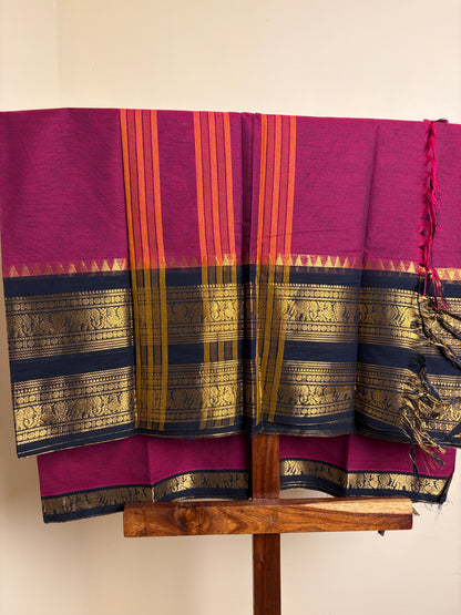 Kanchi - Magenta & Black