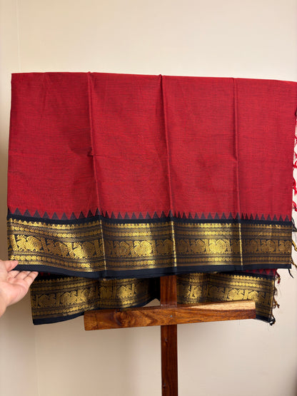 Kanchi - Deep Red & Black