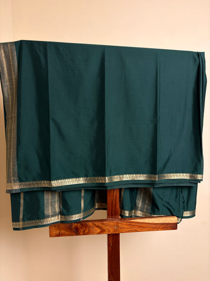 Premium Crape Silk - Deep Bottle Green