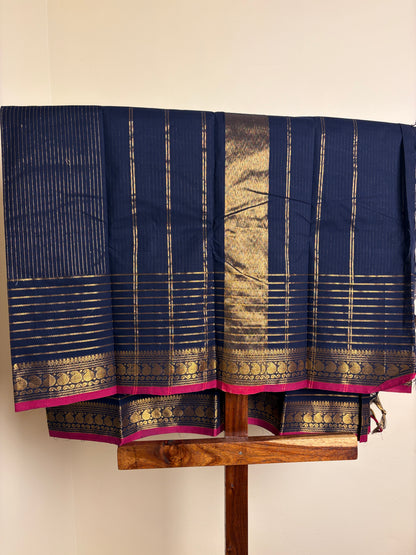 Premium Kanchi - Navy Blue
