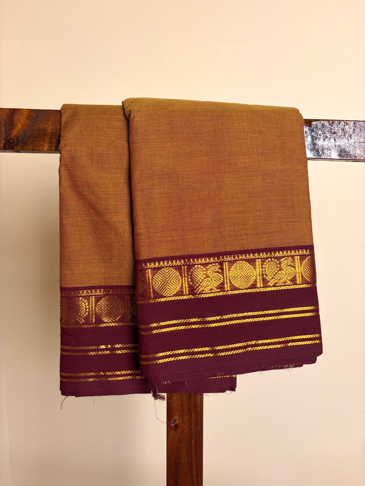 Kanchi - Mustard Yellow & Maroon