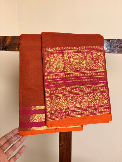 Kanchi - Brick Orange & Pink