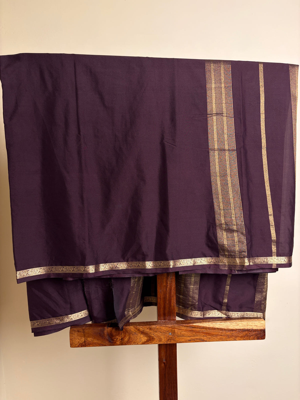 Premium Crape Silk - Aubergine