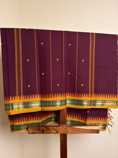 Kanchi - Deep Burgandy