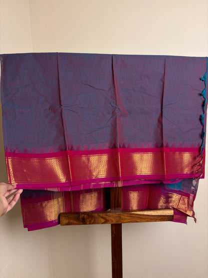 Kanchi - Blue & Pink dual tone