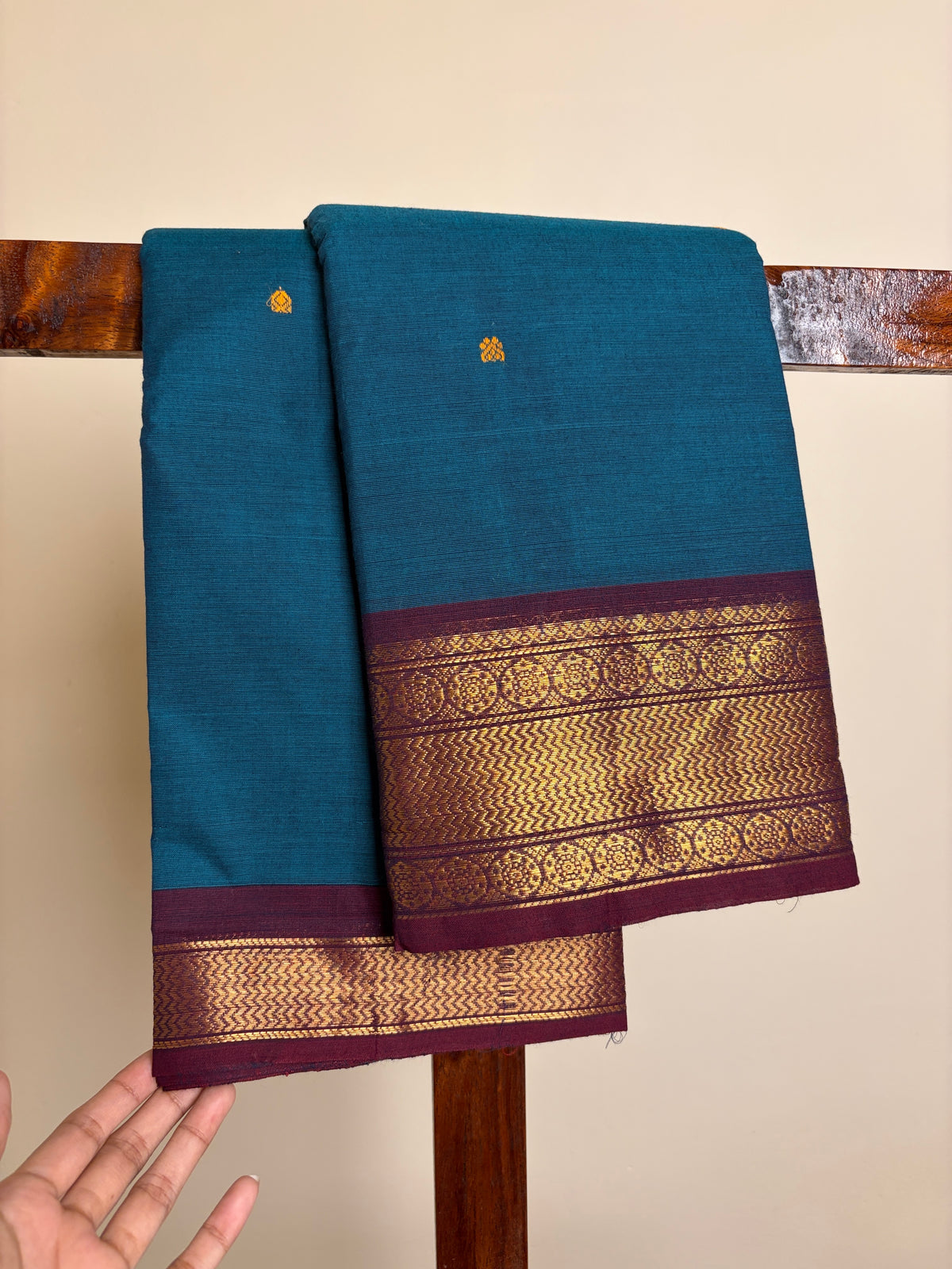 Kanchi- Deep teal blue