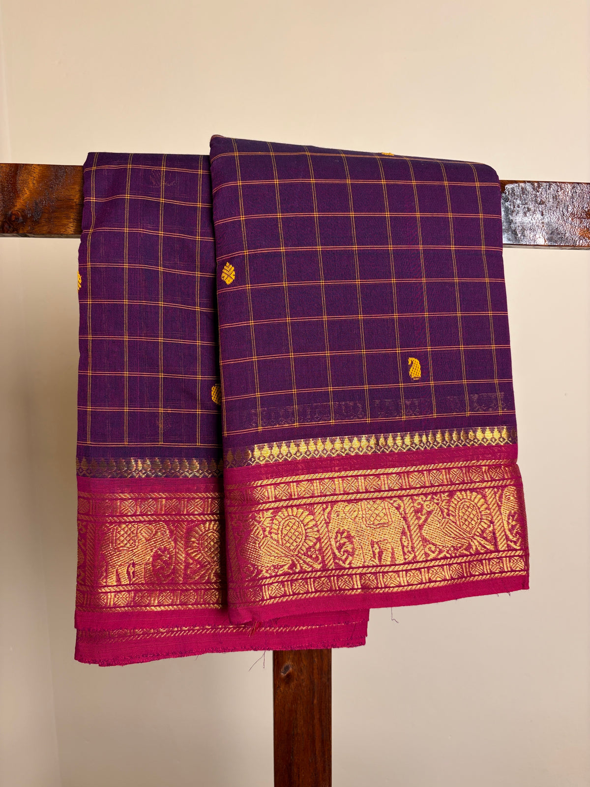 Kanchi - Purple Checks