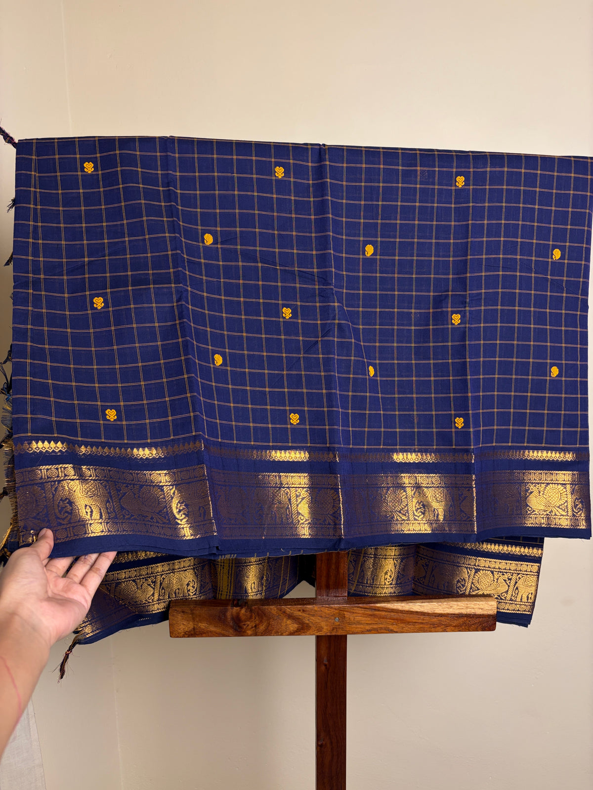 Kanchi - Navy Blue checks