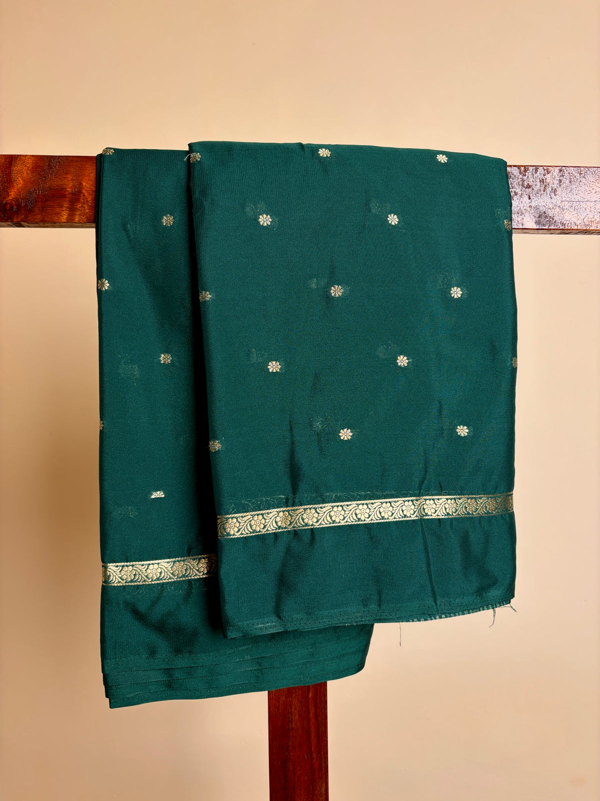 Mysore Crape Silk - Bottle Green