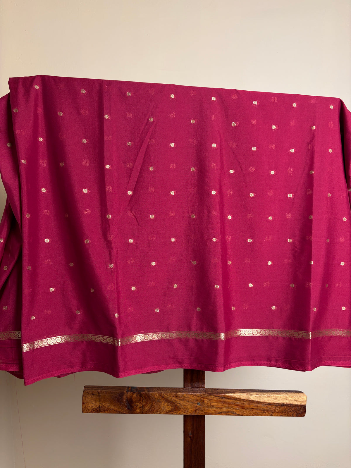 Mysore Crape Silk - Muted raspberry