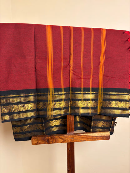 Kanchi - Deep Red & Black