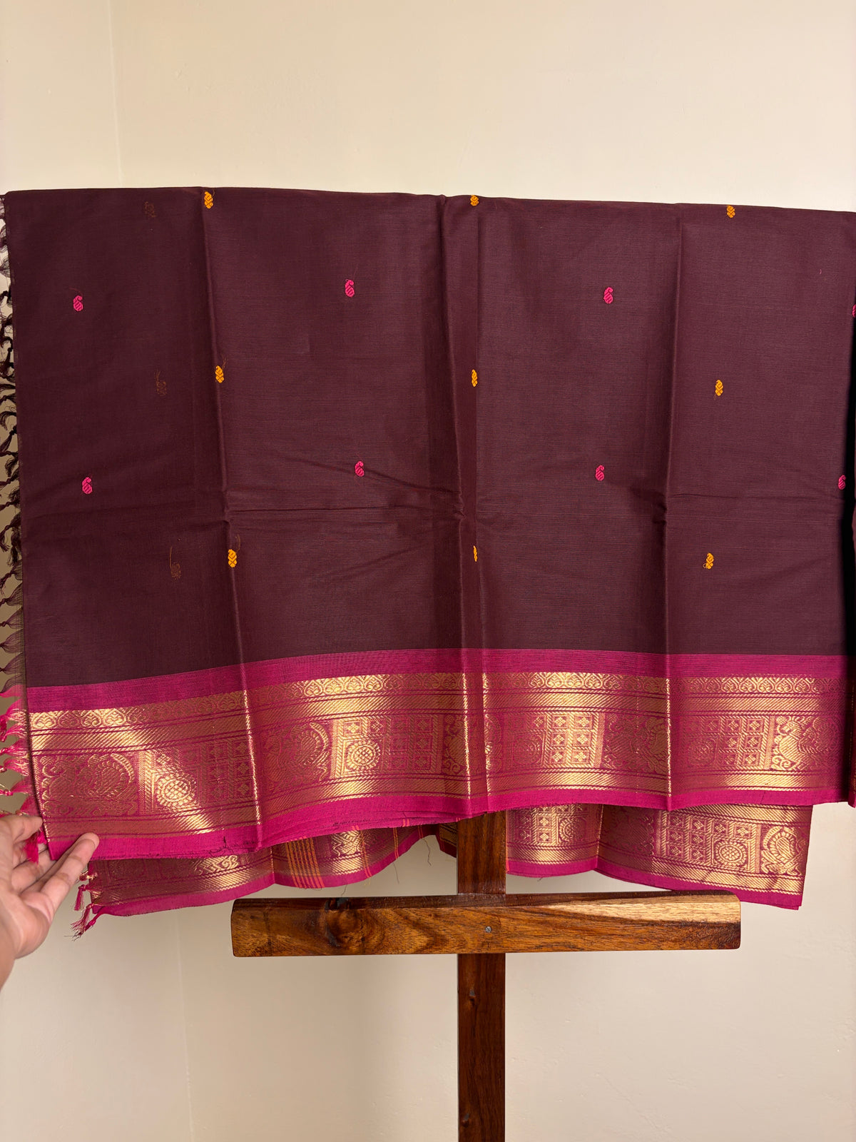 Kanchi - Burgandy & Magenta